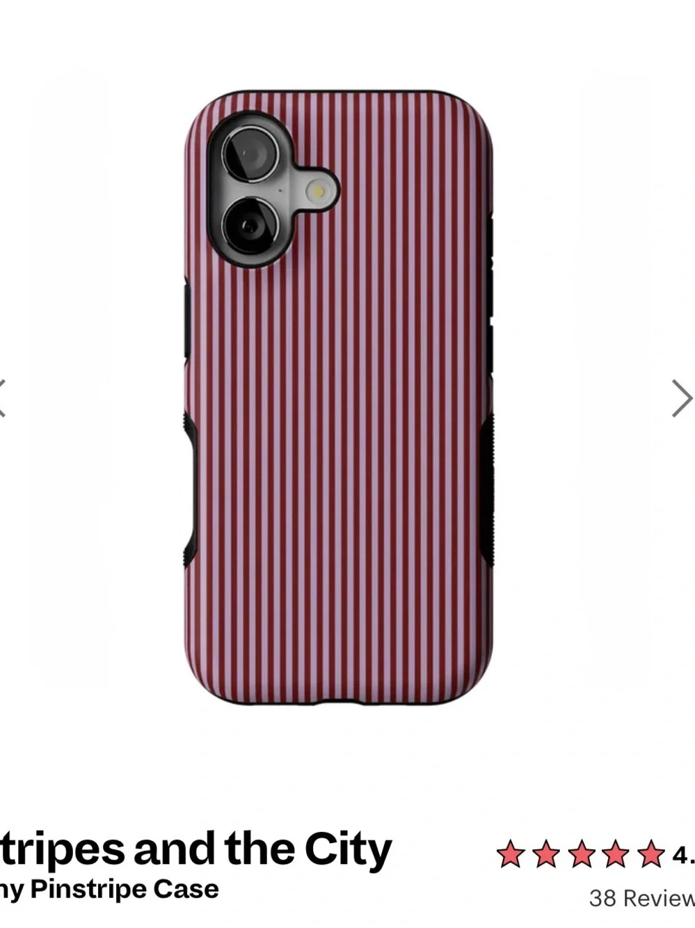 Pinstripe case (iPhone 17)